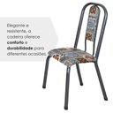 Ver imagem 6 de Conjunto Sala de Jantar 8 Cadeiras Fortaleza Prata/Branco