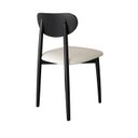 Ver imagem 2 de Kit 2 Cadeiras Gala Madeira Maçica - Alt 86 cm X L 44 cm X P 56 cm Preto/Ébano/Off White