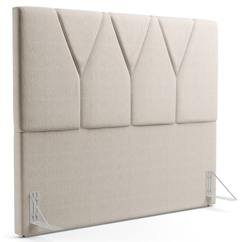 Cabeceira Cama Box Quenn 160 Cm Aurora W01 Linho Cru - Lyam Decor
