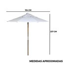 Ver imagem 7 de Conjunto Dobrável 70x70 com Ombrelone Paraná Cor do Conjunto: Preto;cor do Ombrelone: Branco