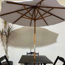 Ver imagem 5 de Conjunto Dobrável 70x70 com Ombrelone Paraná Cor do Conjunto: Preto;cor do Ombrelone: Branco