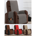 Ver imagem 1 de Capa protetora de poltrona matelassê tamanho 1,90x0,5 metros capa cor cinza