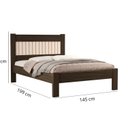 Ver imagem 3 de Cama Casal para Quarto em MDF Bela Soft Marrom/Chocolate