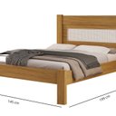 Ver imagem 3 de Cama Casal para Quarto 100% MDF 145x117x199cm Bege/Nature