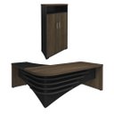 Ver imagem 2 de Conjunto Escritório: Mesa Diretor Ld 6098 + Armário 6112