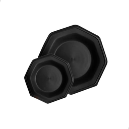 Kit Escorredor de Louça + Prato Octogonal + Copo Cristal - 9