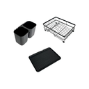 Ver mais imagens de Kit Escorredor de Louça + Prato Octogonal + Copo Cristal