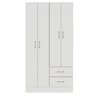 Roupeiro Panamá 4 Portas 2 Gavetas 90x170cm - 2