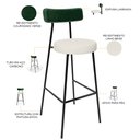 Ver imagem 4 de Kit 02 Banquetas Alta Bar Cozinha Sala De Jantar Milão L02 Facto Verde Linho Champagne - Lyam Decor