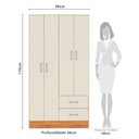 Ver imagem 3 de Guarda-roupa 4 Portas 2 Gavetas Panamá
