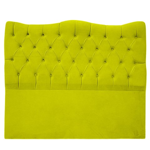Cabeceira Dubai 100cm Suede - Renascer Decor:amarelo