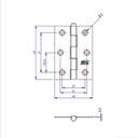 Ver imagem 3 de Kit 24 Dobradiça F.l.o. Porta / Janela Pino Solto Real 2,5"