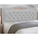 Ver imagem 2 de Cabeceira e Calçadeira Baú Cama Box Casal King Size Belize 195cm Corano Branco - Desk Design