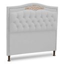 Ver mais imagens de Cabeceira e Calçadeira Baú Cama Box Casal King Size Belize 195cm Corano Branco - Desk Design
