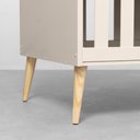 Ver imagem 3 de Berço Mini Cama Theo com Pés Retrô Natural - Areia Abra Cadabra