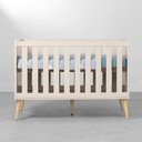 Ver imagem 2 de Berço Mini Cama Theo com Pés Retrô Natural - Areia Abra Cadabra