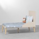 Ver imagem 4 de Berço Mini Cama Theo com Pés Retrô Natural - Areia Abra Cadabra