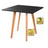 Mesa Jantar Wood Leda 80cm Quadrada Base Metal - 4