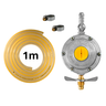 Kit Instalação Gás Registro Aliança 2kg e Mangueira:1m - 2