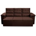 Ver imagem 4 de Sofá Retrátil Reclinável 230cm 4 Lugares com Molas Quantum King House