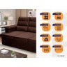 Sofá Retrátil Reclinável 230cm 4 Lugares com Molas Quantum King House - 2