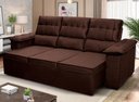 Ver imagem 1 de Sofá Retrátil Reclinável 230cm 4 Lugares com Molas Quantum King House