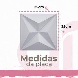 10 Placas Pvc 3d Revestimento de Parede Decorativa Estrelar Alto Relevo Quarto Sala Cozinha 25cm X 2 - 3