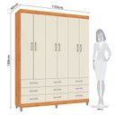 Ver imagem 3 de Guarda-roupa Paraty 6 Portas 9 Gavetas