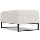 Ver imagem 4 de Puff Decorativo Sala de Estar Cléo Base de Ferro Preto 90 cm W01 Bouclê Cru - Lyam