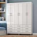 Ver imagem 1 de Guarda-Roupa Paraty 6 Portas 9 Gavetas Branco