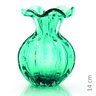Vaso Trouxinha Em Cristal Murano Esmeralda - São Marcos 14Cm - 2