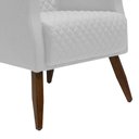 Ver imagem 4 de Kit 2 Poltronas Nagoya Pés Madeira Corano Branco Gran Belo