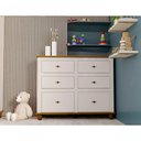 Ver imagem 3 de Cômoda Retrô 6g Off White-nogueira