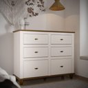 Ver imagem 2 de Cômoda Retrô 6g Off White-nogueira