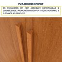 Ver mais imagens de Quarto Casal Completo Guarda Roupa 6 Portas Munique, Cama Casal Monaco e Cômoda Chicago Espresso Móv Bege/Cinamomo
