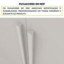 Ver mais imagens de Quarto Casal Completo Guarda Roupa 6 Portas Munique, Cama Casal Monaco e Cômoda Istambul Espresso Mó Branco/Neve