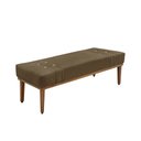 Ver imagem 5 de Recamier Genova 140 cm Luxo Suede com Madeira Maciça - SSX Multicoisas Spezzia Caramelo