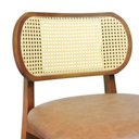 Ver mais imagens de Conjunto Mesa Bistrô Madri 4 Lugares Tampo em MDF com Banquetas Organik Assento Corano Marrom