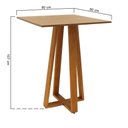 Ver imagem 5 de Conjunto Mesa Bistrô Madri 4 Lugares Tampo em MDF com Banquetas Organik Assento Corano Marrom