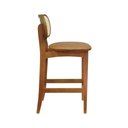 Ver imagem 3 de Conjunto Mesa Bistrô Madri 4 Lugares Tampo em MDF com Banquetas Organik Assento Corano Marrom