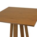 Ver imagem 7 de Conjunto Mesa Bistrô Madri 4 Lugares Tampo em MDF com Banquetas Organik Assento Corano Marrom