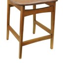 Ver imagem 4 de Conjunto Mesa Bistrô Madri 4 Lugares Tampo em MDF com Banquetas Organik Assento Corano Marrom