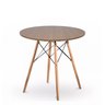 Mesa Eiffel 70cm Redonda Madeira Mdf Tx Design Moderno - 2