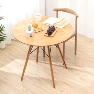Mesa Eiffel 70cm Redonda Madeira Mdf Tx Design Moderno