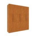 Ver imagem 2 de Quarto Casal Completo Guarda Roupa 6 Portas Munique, Cama Casal Monaco e Cômoda Premium Espresso Móv Bege/Cinamomo