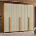 Ver imagem 1 de Guarda Roupa Volpi 6 Portas 6 Gavetas Cumaru Opala Madetec