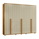 Ver imagem 4 de Guarda Roupa Volpi 6 Portas 6 Gavetas Cumaru Opala Madetec