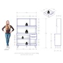 Ver imagem 3 de Armário para Cozinha Kit Pop 120 Cm 6 Portas 2 Gavetas Cinamomo Areia Fosco - Zanzini