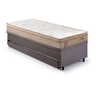 Bicama Box Baú Solteiro com Colchão Molas Ensacadas Berlim Bege Probel Suede Cinza 88x188 - 10