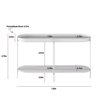 Aparador para Sala de Estar 139cm X 79cm X 37cm Mônaco - 4